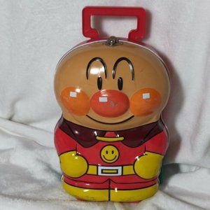 Anpanman Tin Rolling Suitcase Lunchbox Toy Japan a